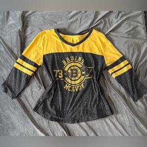 Fanatics Bruins McAvoy Women’s Top - Yellow and Black